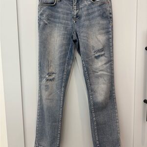 Pilcro Light Blue Distressed Skinny Jeans